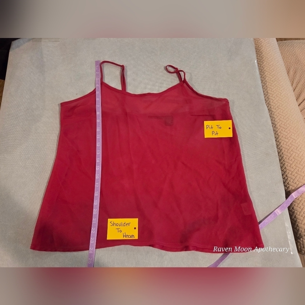 3/15$ Bundle Deal Pink Sheer Tank Top - Picture 3 of 4
